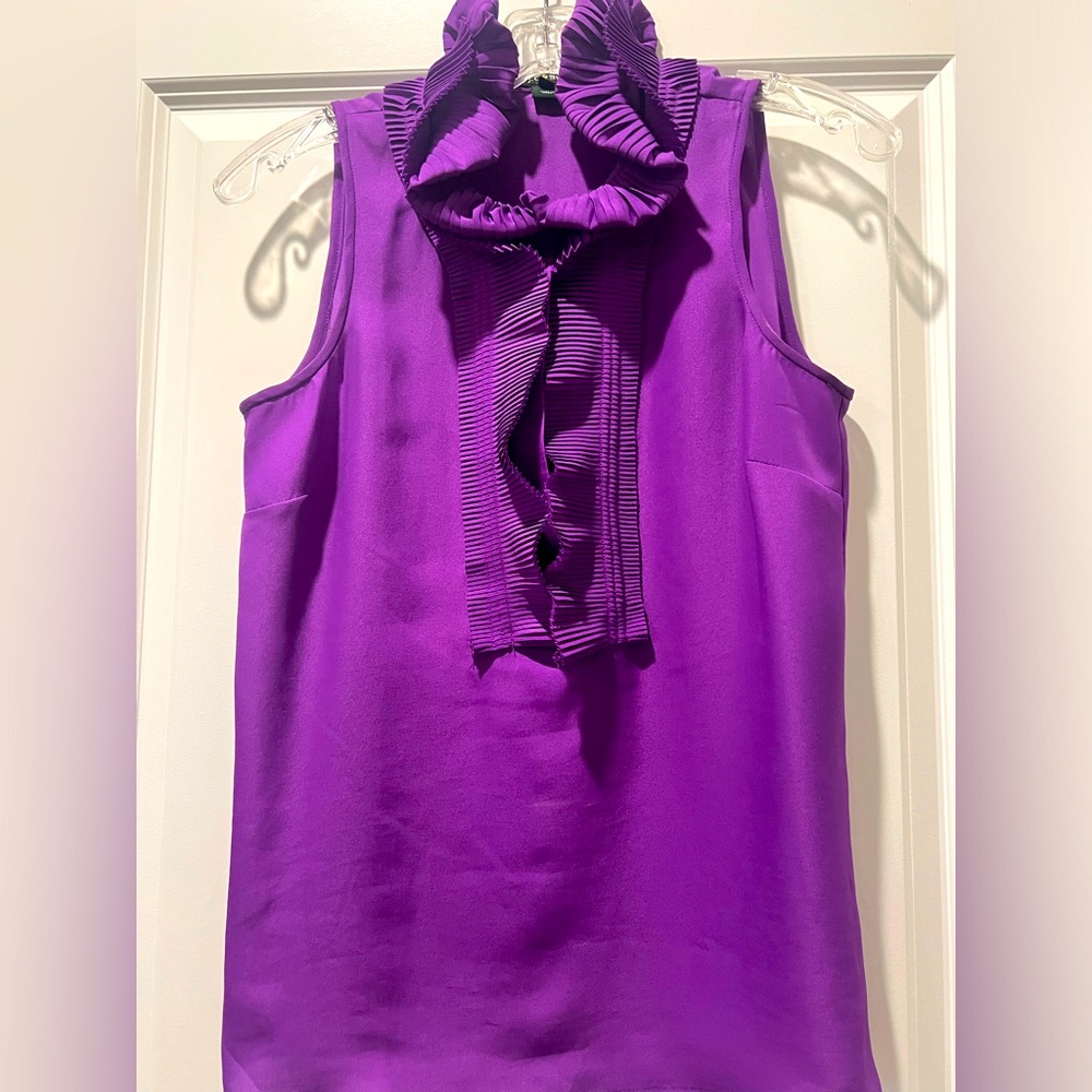 JCrew Ruffle neck top